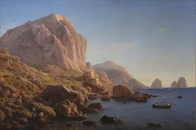 Motiv fra Capri, kort efter solens opgang