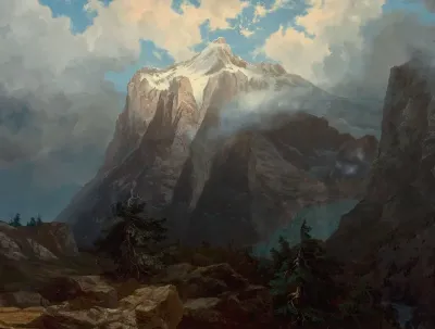 Mount Brewer from King's River Canyon, California