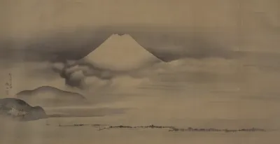 Mount Fuji and the Pine Beach at Miho