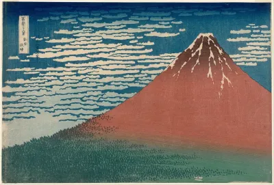 Mount Fuji in Clear Weather (also known as Red Fuji)