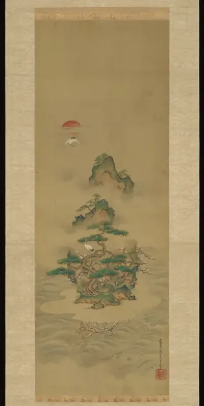 Mount Penglai with Eight Views of Xiao and Xiang