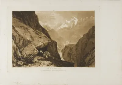 Mount Saint Gothard, plate 9 from Liber Studiorum