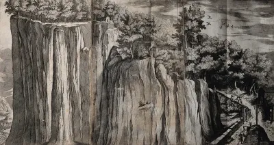 Mount Verna. Etching by R. Sciaminossi after J. Ligozzi, ca. 1612