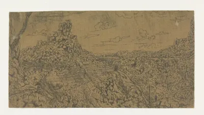 Mountain Landscape with a Crest, First Version
