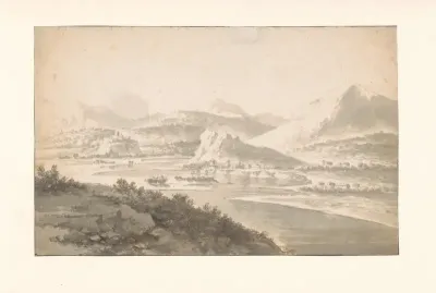 Mountain Landscape with a River Valley