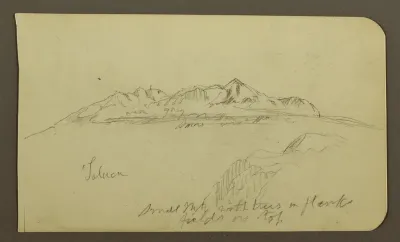Mountain Range, Toluca; Verso: Mountain Range, Toluca, January 7