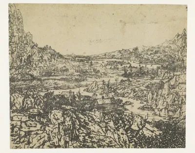 Mountain Valley with a Winding River