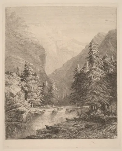Mountain Waterfall