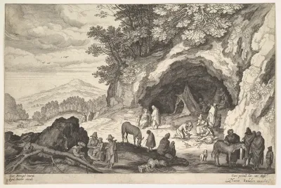 Mountainous Landscape with a Group of Gypsies