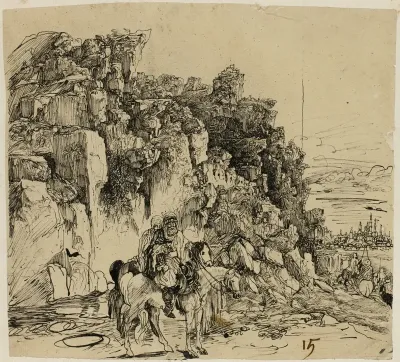 Mountainous Landscape with Horsemen