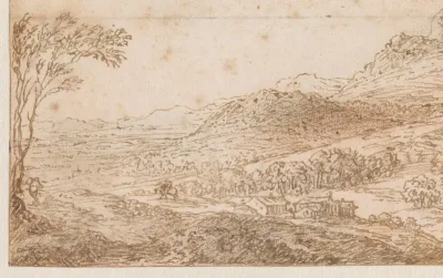 Mountainous Landscape with Travellers