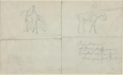 Mounted Horsemen [verso]
