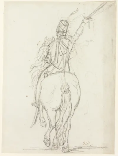 Mounted Officer from the Back