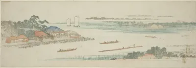 Mouth of the Naka River (Nakagawa guchi no zu), from an untitled series of famous views of the Edo suburbs