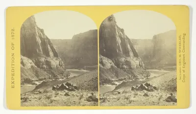 Mouth of the Paria, Colorado River; walls 2.100 feet in height, No. 11 from the series "Geographical Explorations and Surveys West of the 100th Meridian"