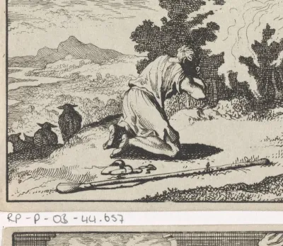 Mozes bij de brandende braamstruik