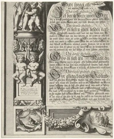 Mozes en Aäron met de Tafelen der Wet (blad linksonder)