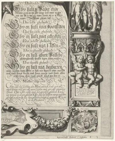 Mozes en Aäron met de Tafelen der Wet (blad rechtsonder)