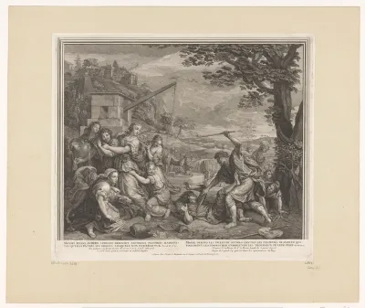 Mozes en de dochters van Reüel (Jetro) bij de put