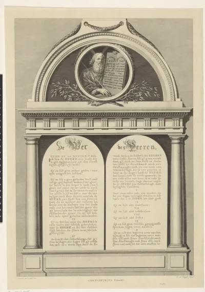 Mozes en de tien geboden