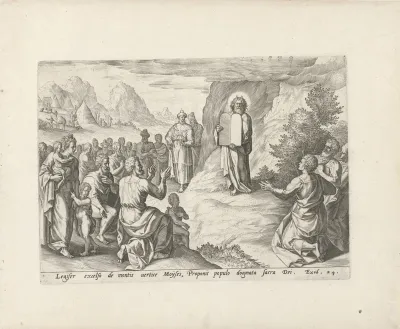 Mozes met de tafelen der wet