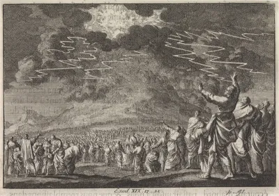 Mozes op de berg Sinaï