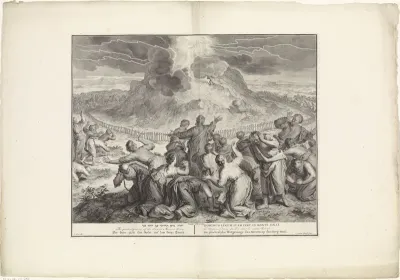 Mozes op de berg Sinaï