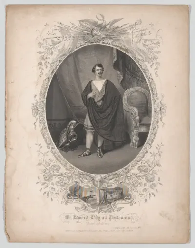 Mr. Edward Eddy as Posthumous: "Kneel not to me" (Cymbelline, Act 5, Scene 5)