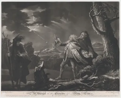 Mr. Garrick in the Character of King Lear (Shakespeare, King Lear, Act 3, Scene 1)