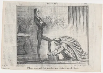 Mr. Hume se passant la fantaisie..., from Actualités, published in Le Charivari, April 17, 1857
