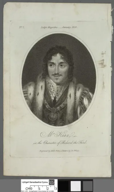 Mr. Kean in the character of Richard the Third