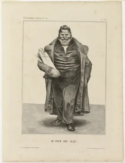 Mr. Pot De Naz.., plate 270 from Célébrités de la Caricature