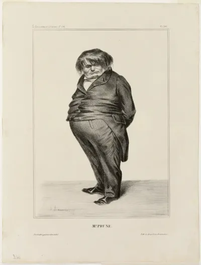 Mr. Prune, plate 288 from Célébrités de la Caricature