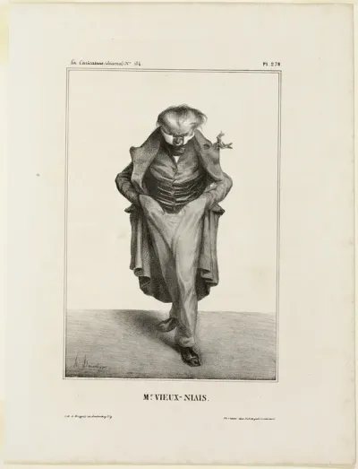 Mr. Vieux-Niais, plate 278 from Célébrités de la Caricature