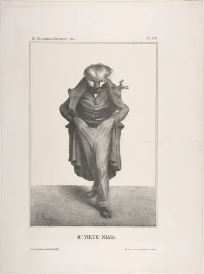 Mr. Vieux-Niais, published in "La Caricature"