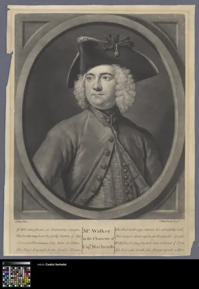 Mr Walker in the character of captain Macheath