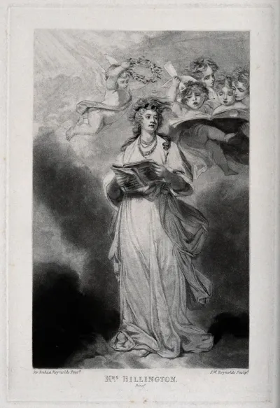 Mrs Billington as Saint Cecilia