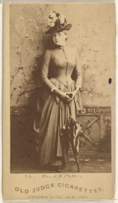 Mrs. J.B. Potter, from the Actors and Actresses series (N171) for Old Judge Cigarettes