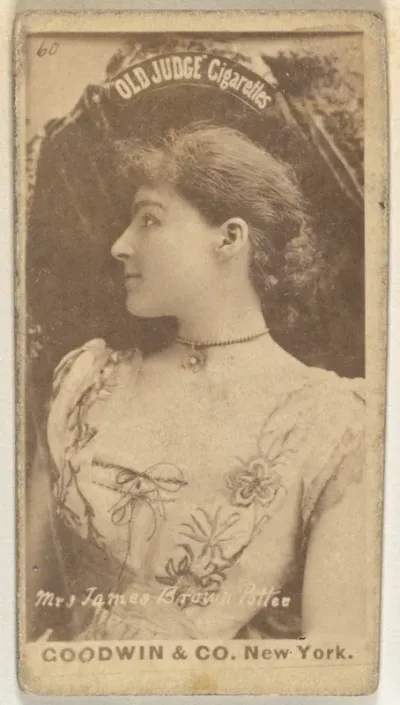 Mrs. James Brown Potter, from the Actors and Actresses series (N171) for Old Judge Cigarettes