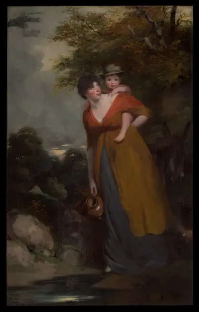 Mrs. Richard Brinsley Sheridan (Hester Jane Ogle, 1775/76–1817) and Her Son (Charles Brinsley Sheridan, 1796–1843)