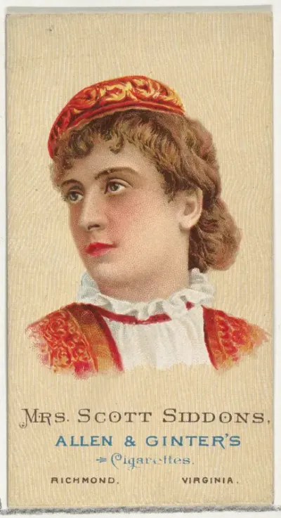 Mrs. Scott Siddons, from World's Beauties, Series 2 (N27) for Allen & Ginter Cigarettes