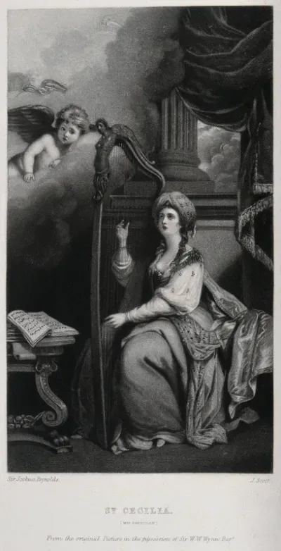Mrs Sheridan as Saint Cecilia