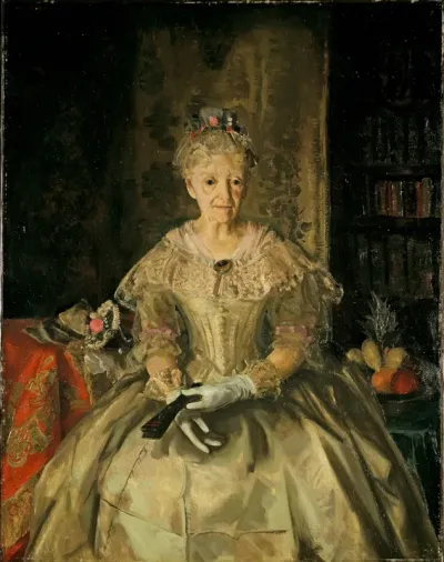 Mrs. T. in Cream Silk, No.1