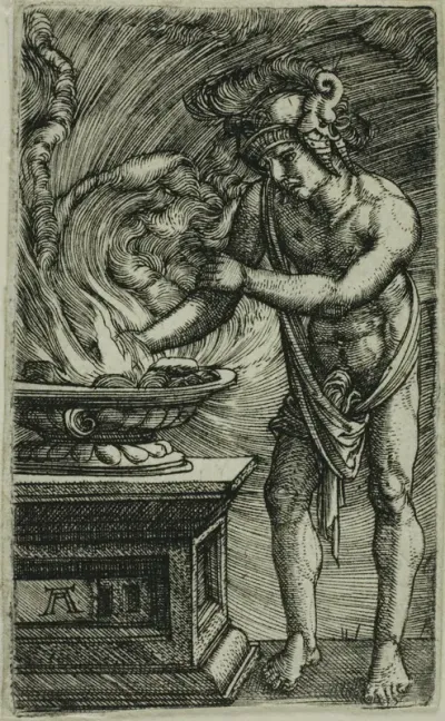 Mucius Scaevola Burning his Hand
