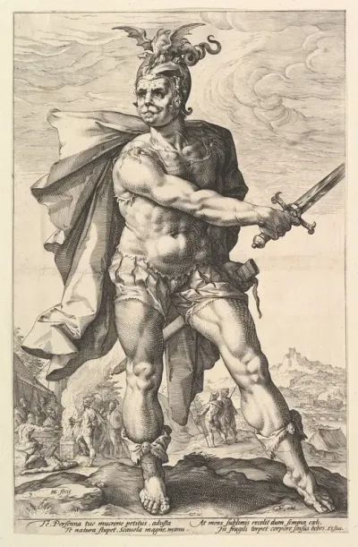 Mucius Scaevola, from "The Roman Heroes"