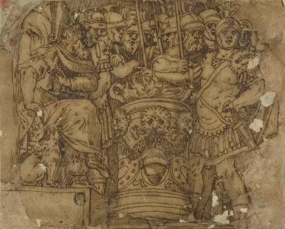 Mucius Scaevola Putting His Hand in the Flame before Porsenna