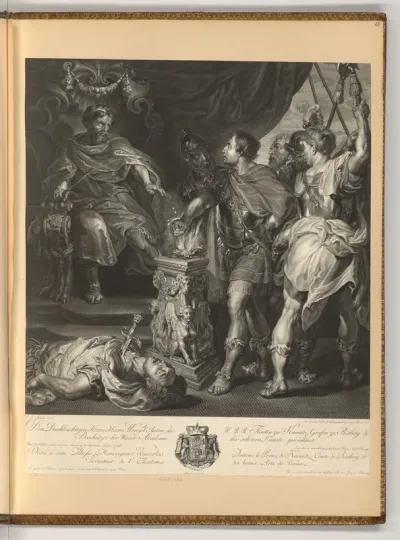 Mucius Scaevola vor Porsenna