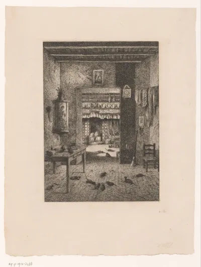 Muizen in een interieur