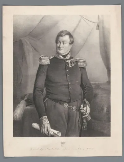 Muller. Generaal Majoor, Opperbevelhebber van Gorichem en onderhoorige sterkten