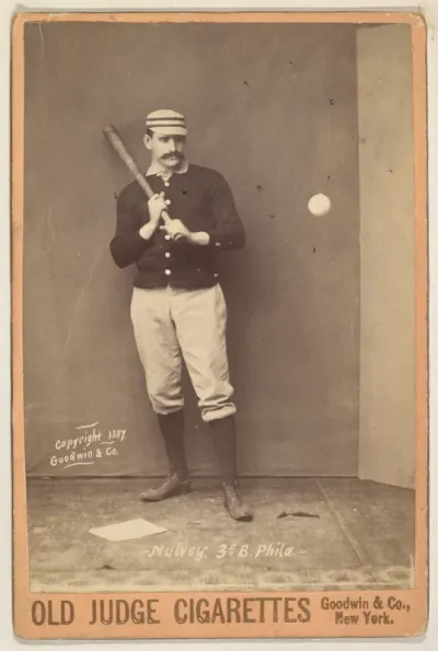 Mulvey, 3rd Base, Philadelphia, from the series Old Judge Cigarettes